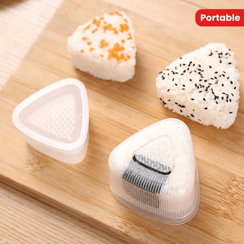 Bento Box - 3pc Sushi Mold, Triangle Sushi Maker